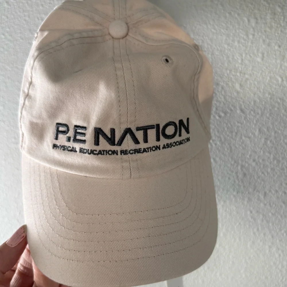 New P.E Nation Worldwide Logo Homage Cap Blush NWT One Size Fits All Unisex